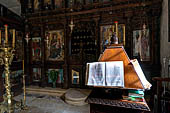 Monastery of Arkadhi. the interior of the church (iconostasis). 